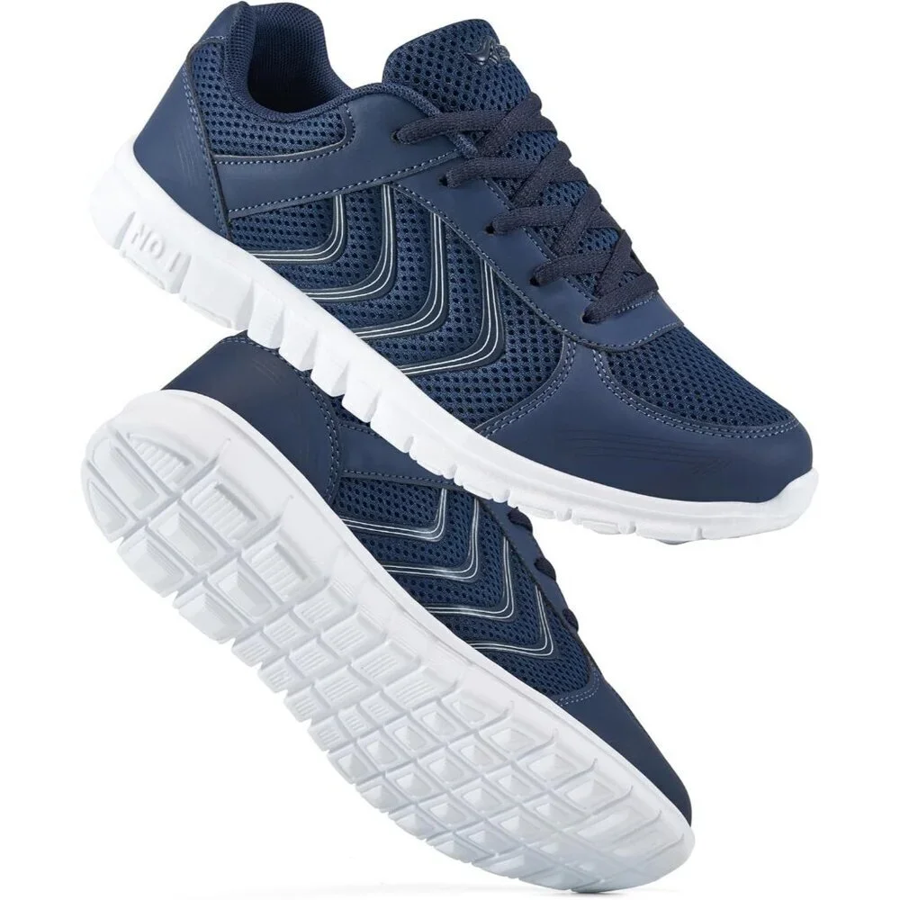 Women Running Shoes Slip On Walking Non Slip Comfortable Fashion Tennis Navy